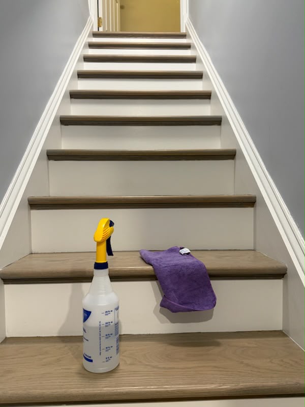 Staircase maintenance with professional tools